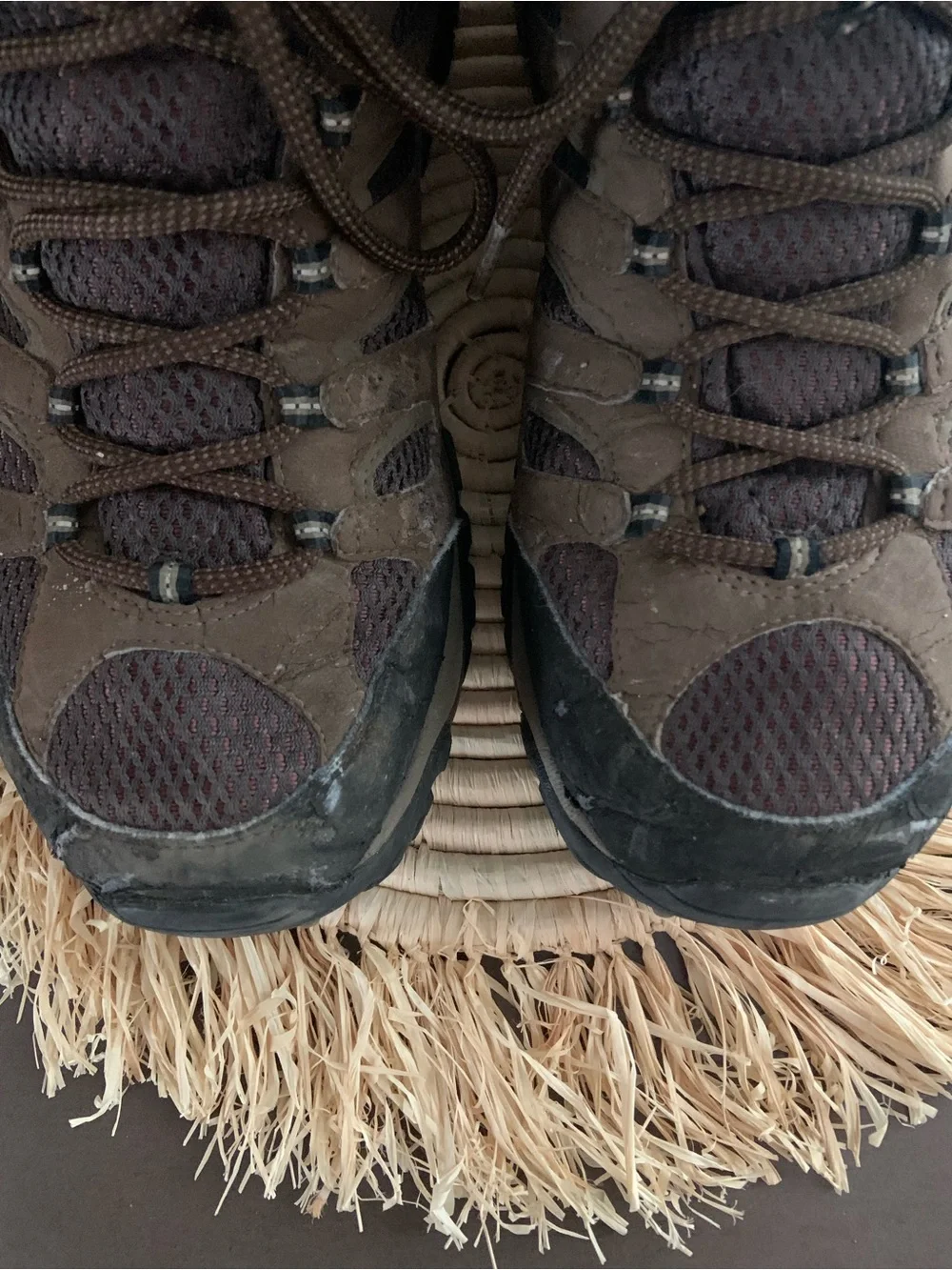 MERRELL Men’s Moab Waterproof Hiking Boots Dark Earth Brown Size 9.5